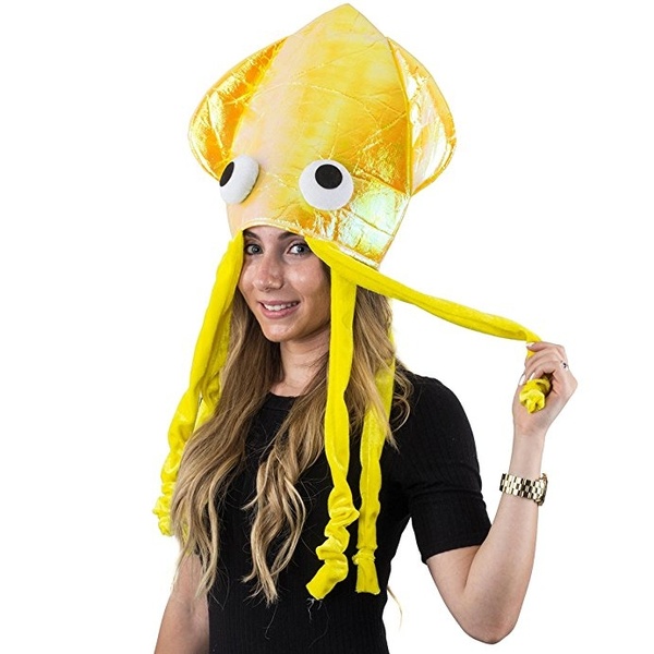 DeathlyxHallow's tweet photo. @NHLSeattle_ If you guys don't make squid hats a thing the way the Packers have cheeseheads, it'd be such a missed opportunity. Think these but in turquoise with red eyes. THINK OF THE POSSIBILITIES! https://t.co/U94UZ4DgFW