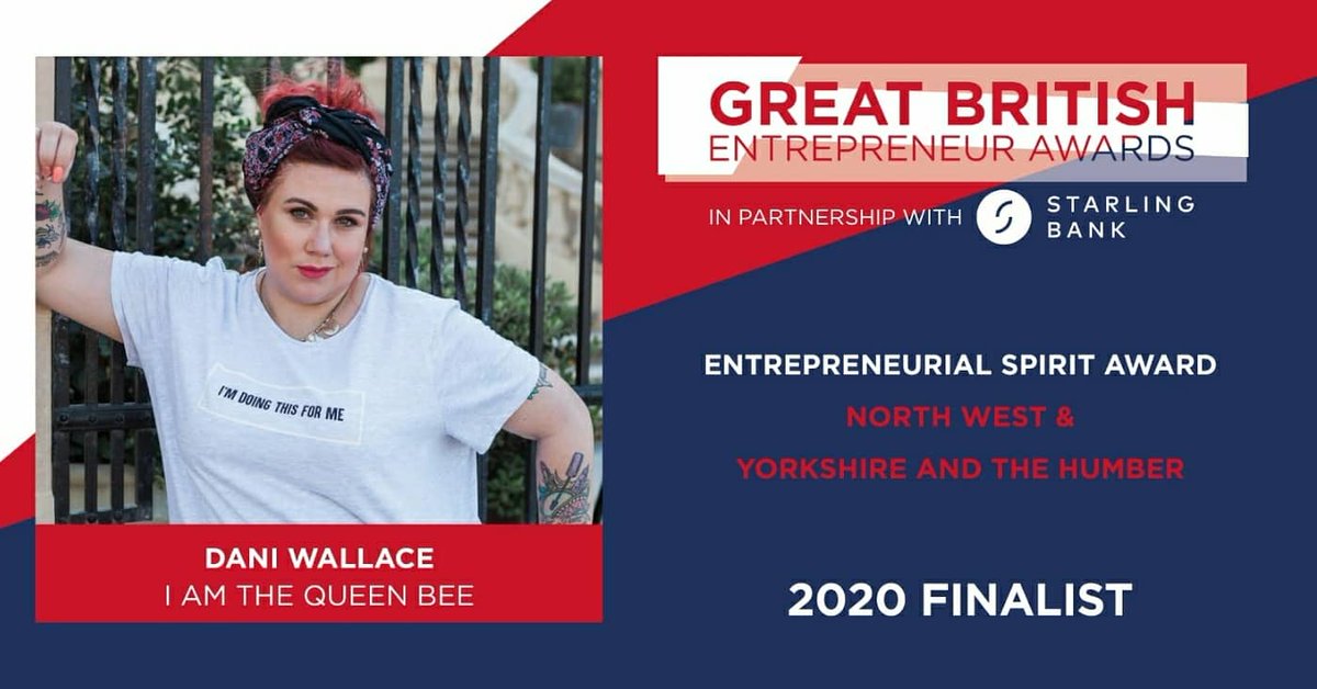 TheQueenBeeDani's tweet photo. SHUT THE FRONT DOOOOOORRRR!!!.
Your girl is a finalist in the Great British Entrepreneur Awards!!!!!!
Absolutely THRILLED!!!
๐๐โค @EntrepreneursGB
#FlyAnyway #IAmTheQueenBee #GBEA https://t.co/l28IpQSGjT