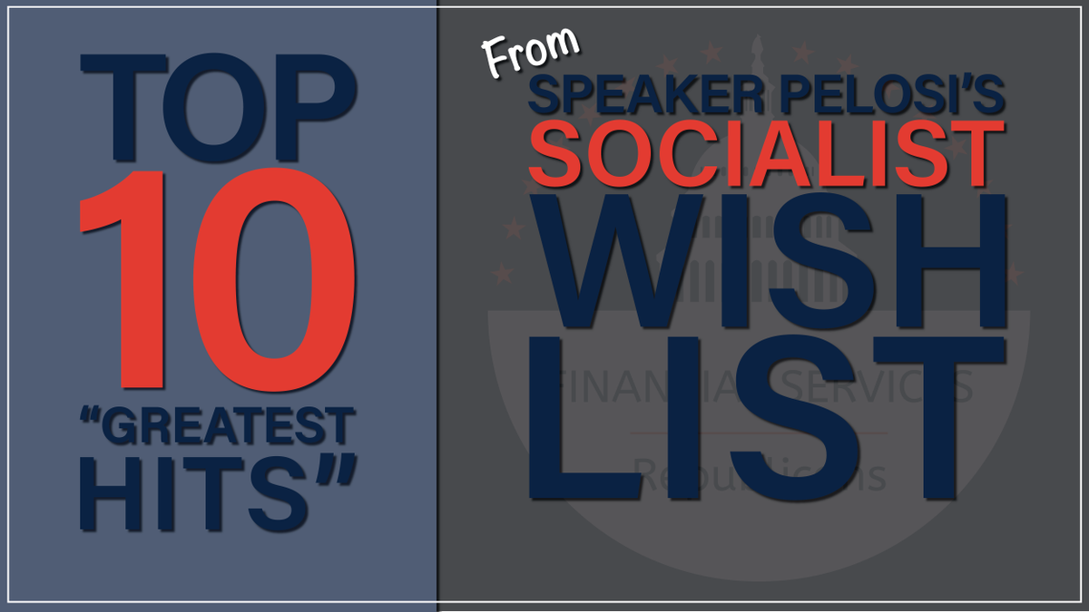 Republicans have been calling Speaker Pelosi’s H.R. 6800 a “Socialist Wish List,” so let’s take a moment to examine what’s really  #InTheBill.Here is a countdown of the 10 “greatest hits” of the most harmful and ridiculous provisions in the so-called “HEROES Act”: