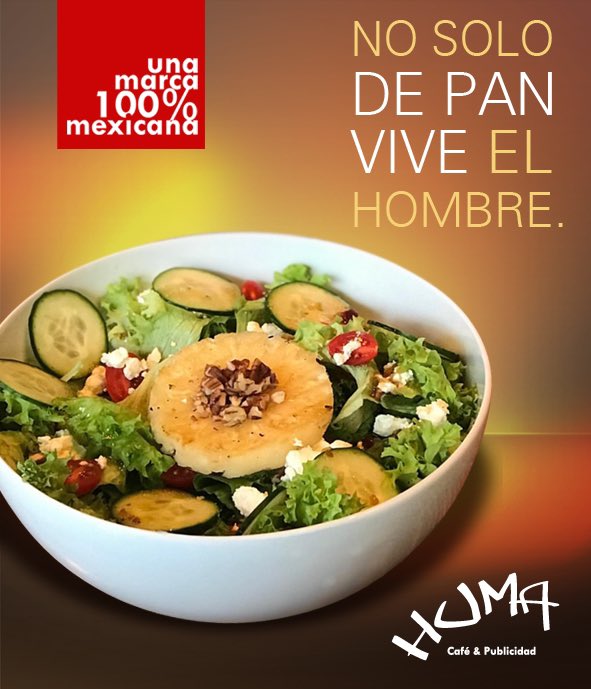 HUMAcafe's tweet photo. No solo de pan 🥖 se vive, también de ensalada 🥗 y en HUMA son deliciosas!!
•
•
#☕️ #HumaCafe #CafeHuma #santamarialaribera #cafe #instacoffee #toptags #coffeetime #cafelife #caffeine #coffeebreak #coffeefirst #coffeeshopvibes #butfirstcoffee #coffeeaddict #coffeegram https://t.co/poN09KQ4cA