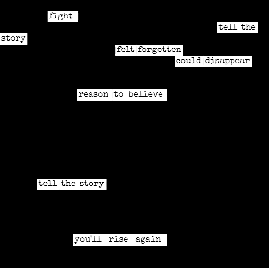 Creating a blackout poem with #MECbootcamp #InfyPathfinders