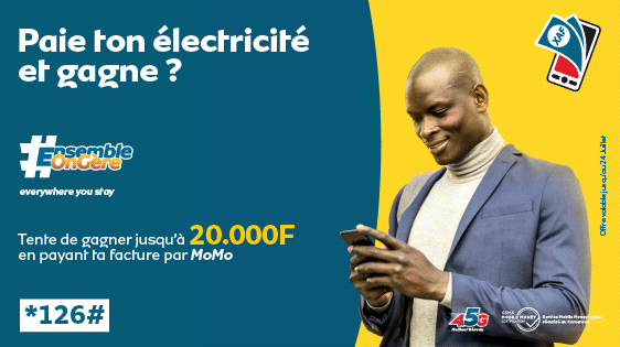MTNCameroon's tweet photo. Y'ello!
Jj-1 pour la fin de la promo! Tu peux encore gagner 20 000F en payant ta facture d'électricité par MoMo. Fais-le à partir de ton telephone. Tape *126# 
En plus, tu peux toi-même verifier si tu as gagné sur https://t.co/qeQAK0Rz41
#FaisUnMoMo #EnsembleOnGere #20AnsEnsemble https://t.co/KALcXTmDAj