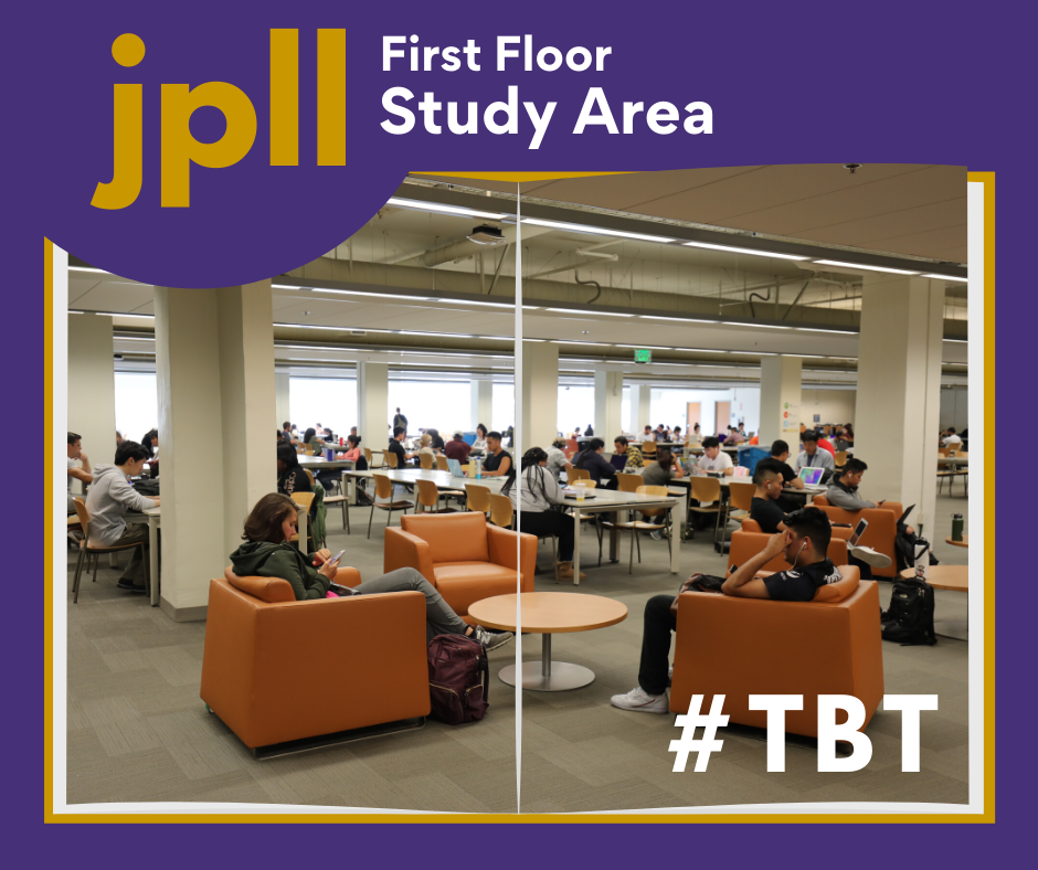 sfstatelibrary's tweet photo. A #tbt to the days when the #jpllibrary’s study areas were filled with #sfgators hard at work. Where was your favorite place to study? https://t.co/2fImGIBsiD