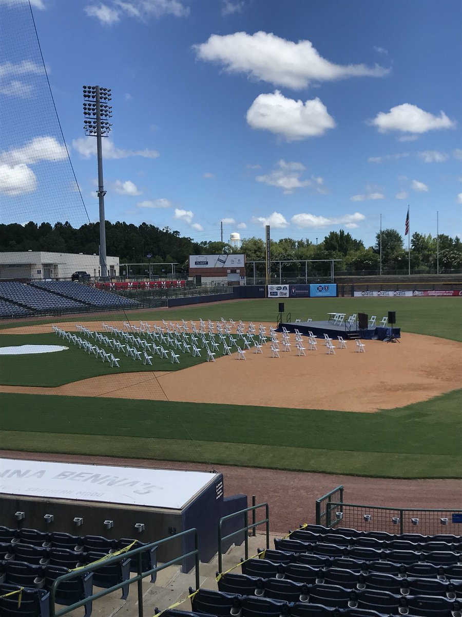 The stage is set for Prep graduation tonight.