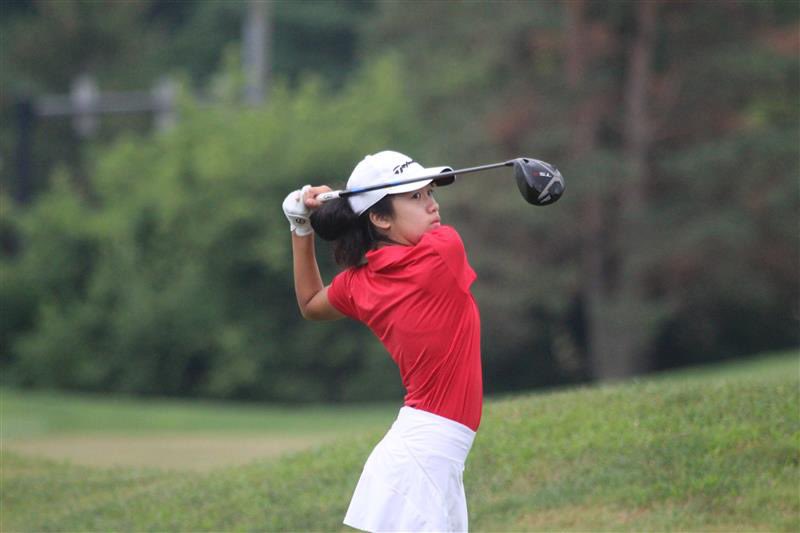 AJGAGolf's tweet image. Angelina Tolentino and Alexsandra Lapple are tied at 7-under-par after 36 holes #PennStateJr