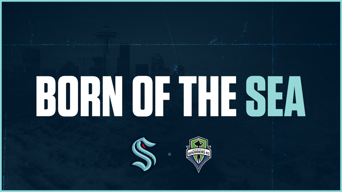 SoundersFC's tweet photo. Welcome to the greatest city in the world, Seattle Kraken! 🙌

#ReleaseTheKraken • #SeattleLove https://t.co/3cfwRj145I