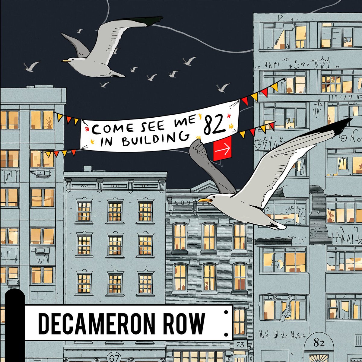 ingridbb_'s tweet photo. I’m a part of an international art project benefiting mental health during quarantine, inspired by Italian writer Boccaccio (1300s) and his "Decameron". Read about the project here: https://t.co/gaotFUAT4b. My video: Building 82, bottom right window. https://t.co/eBELWZa06c