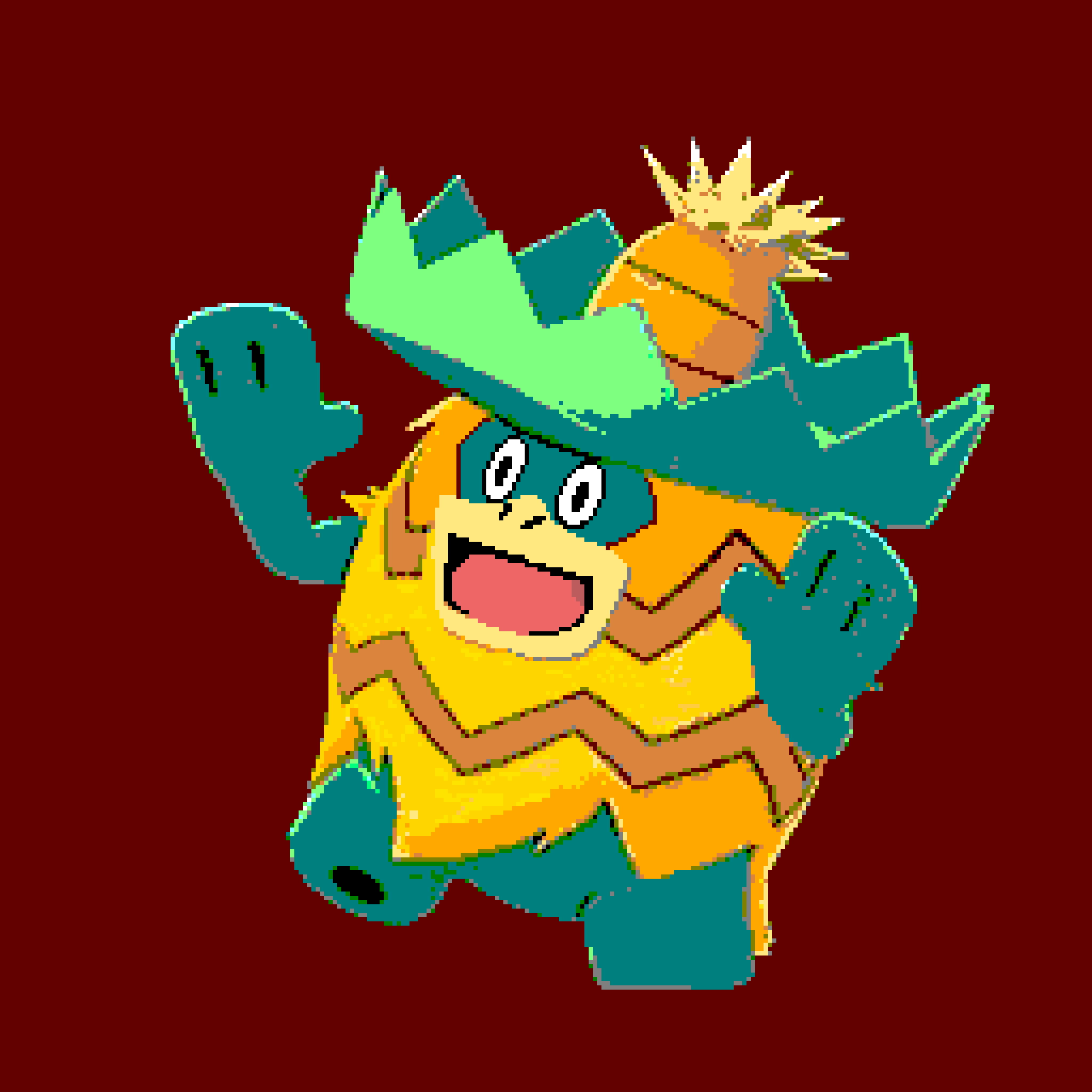 Garyo ガリョウ ポケgo願掛けドット絵師 今日から連休だからこそできる 深夜の創作活動 私の初期の作品をアイコンとして 長く使ってくださっていた 仲良しフォロワー兼フレンドさんにgofestを記念して 新たなアイコンとして使えるように