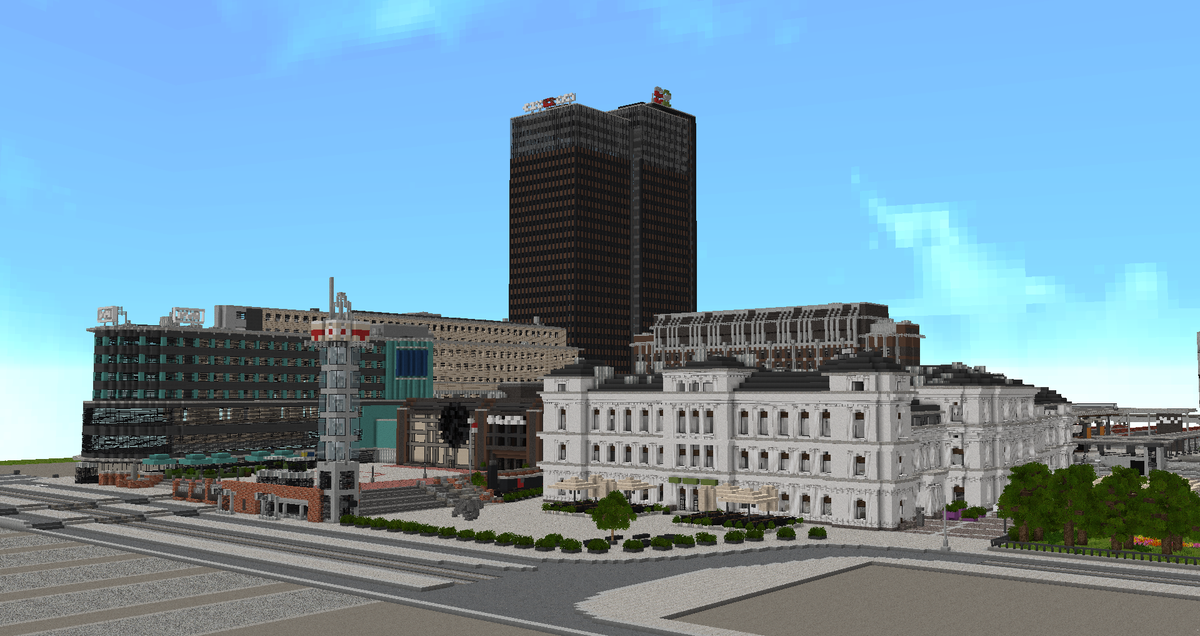 RevenJoakim's tweet photo. Oslo 1:1 Scale Replica Project 

- A huge new update! Oslo S, the central train terminal in Oslo has been built. Interior of this terminal will soon come aswell!
 
Update #8

#Minecraft #minecraft建築コミュ #architecture #Oslo https://t.co/W28TqCkjST