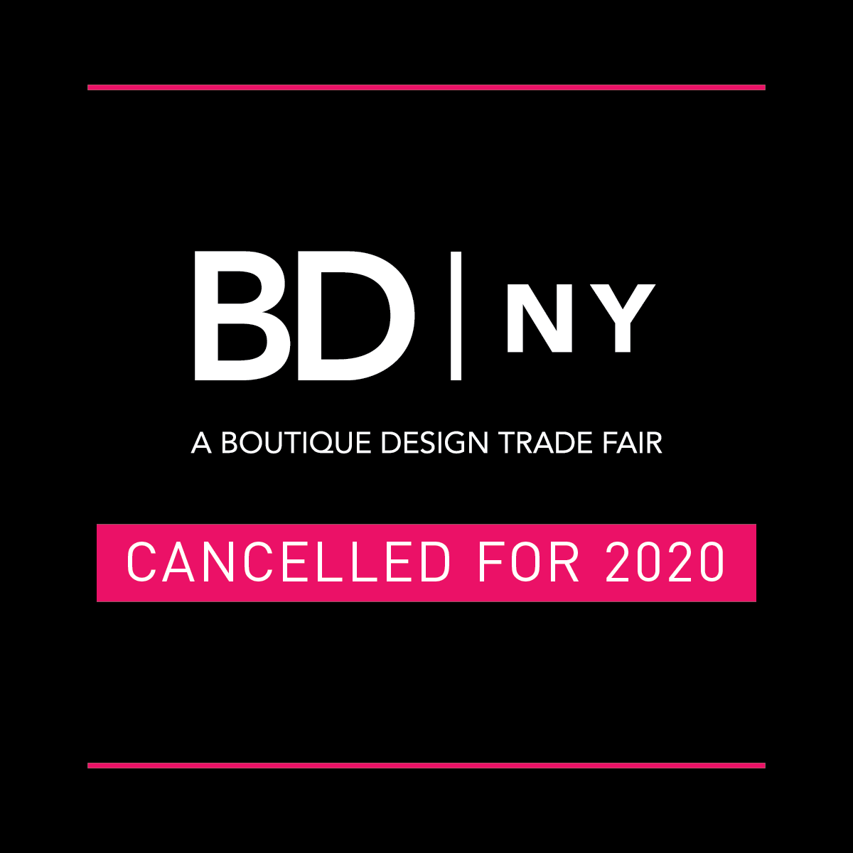 BDNYFair's tweet photo. After monitoring government regulations and safety measures concerning COVID-19 and consulting our community partners, we've made the difficult decision to cancel #bdny2020. The next BDNY will take place November 14-15, 2021. Read more and view FAQs: https://t.co/SkmOh3cbFv https://t.co/PsFCnxDB0D