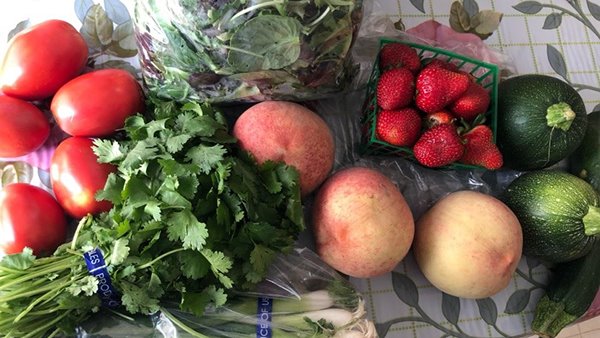 Here are some pictures taken by reviewers of what they were able to purchase with their $20 in tokens and vouchers.  #foodstudies20  @UCANR  @PetalumaBounty  @UCCESonoma  #CalFresh,  #EnvironmentalScan  #SNAPEdWorks