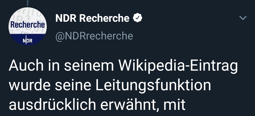 Wenn Sie alles über die journalistische Expertise der sog. »NDR Recherche« wissen wollen, dann lesen Sie einfach diese drei Zeilen: