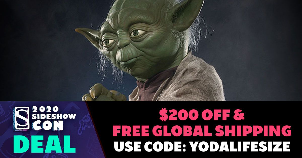 collectsideshow's tweet photo. May the deals be with you! The Yoda Life-Size Figure is going up for a discount and FREE GLOBAL SHIPPING! https://t.co/0sY98TDll0
#SideshowCollectibles #SideshowCon #StarWars #SideshowStatue https://t.co/ZoF200D6Yq