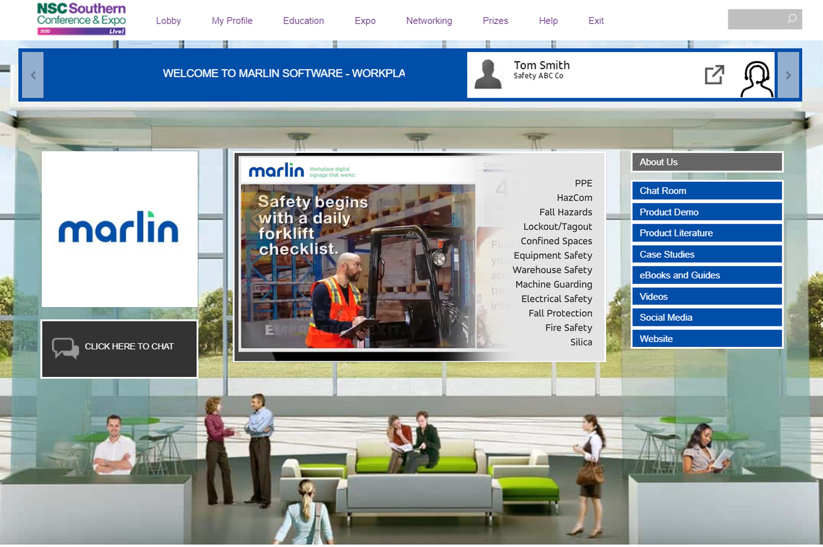 "The 90s called &amp; want their PowerPoints back."
Enjoying Dan Snyder's <a href="/span_safety/">Dan Snyder</a> safety talk at NSC Southern safety expo. Stop by after Dan's lunch &amp; learn and visit the <a href="/themarlinco/">Marlin - Workplace Digital Signage</a> virtual booth.