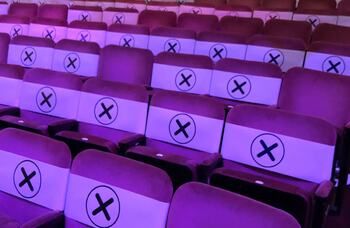 TheStage's tweet image. Andrew Lloyd Webber today opened the London Palladium for a pilot to see how audiences and performers can be welcomed back to theatres. He said audiences were safer in the theatre than they would be on Oxford Street. Read more here: bit.ly/2ZTOOLy