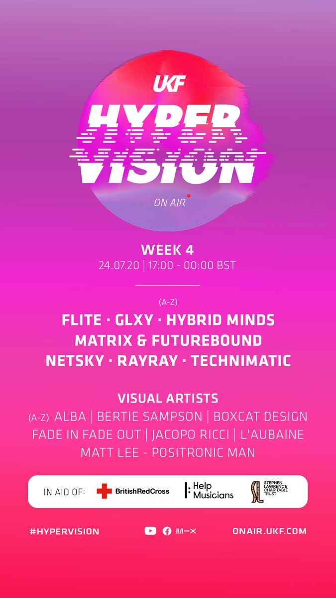 Loved doing this set for <a href="/UKF/">UKF</a> Hyper Vision! Tune in tomorrow from 9pm GMT. ✨