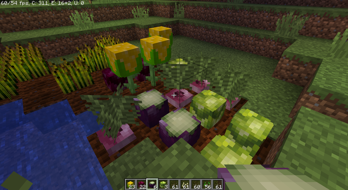 Ajaxan2's tweet photo. Finally made my twitter. Wanted a new place to share some of the cool stuff I've been working on. To start off, some new crops. Full Harvest-able too! #Minecraft https://t.co/GCERw00QdN