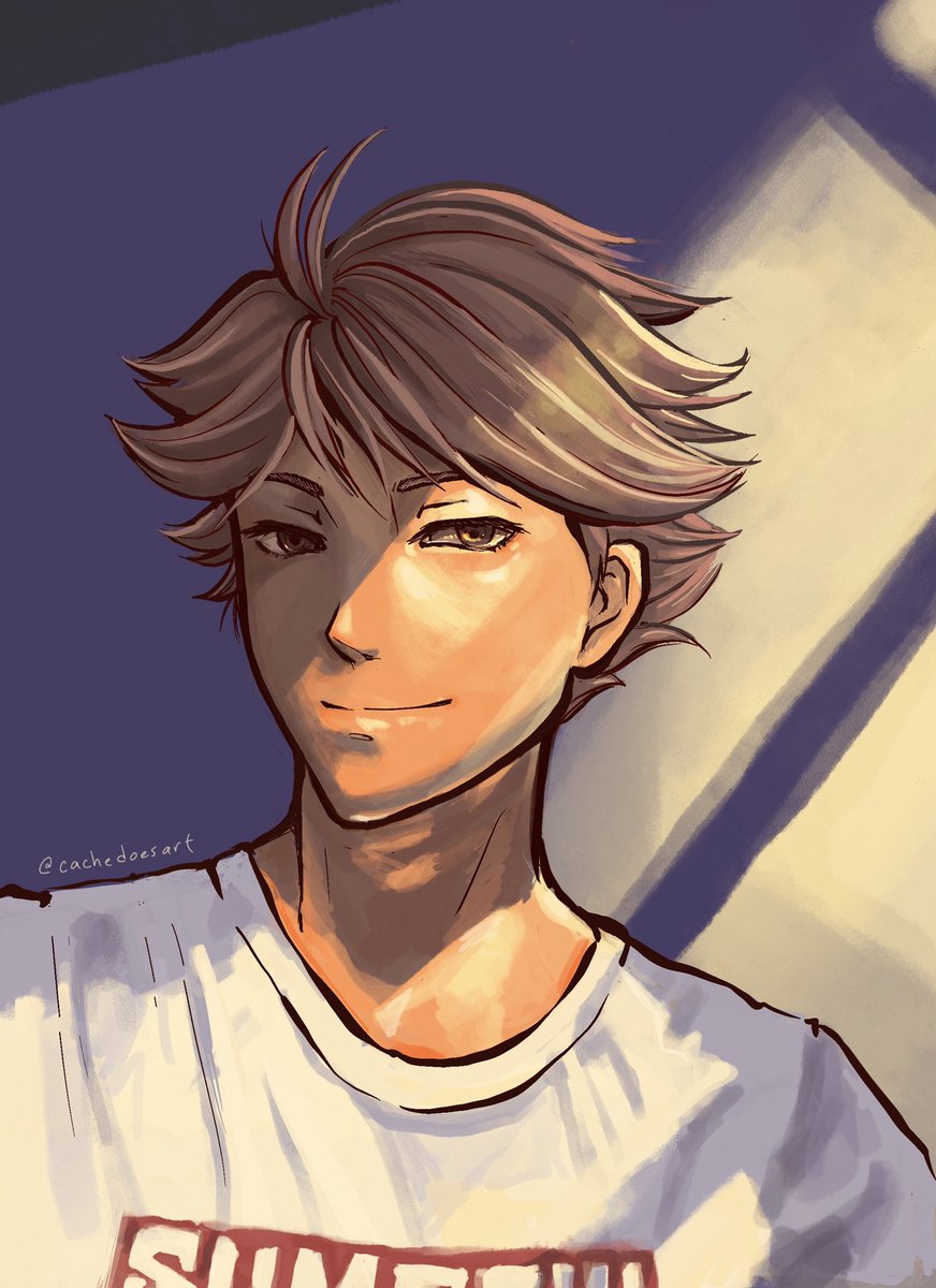 cachedoesart's tweet photo. Finished! #OikawaWeek never ends around here. Only the best lighting for this beautiful boy. #oikawa #haikyuu #及川徹 https://t.co/wRz15XZu1k