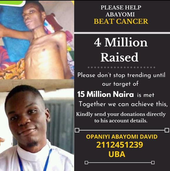 Oluwabunmi5315's tweet image. Please help him, and repost.