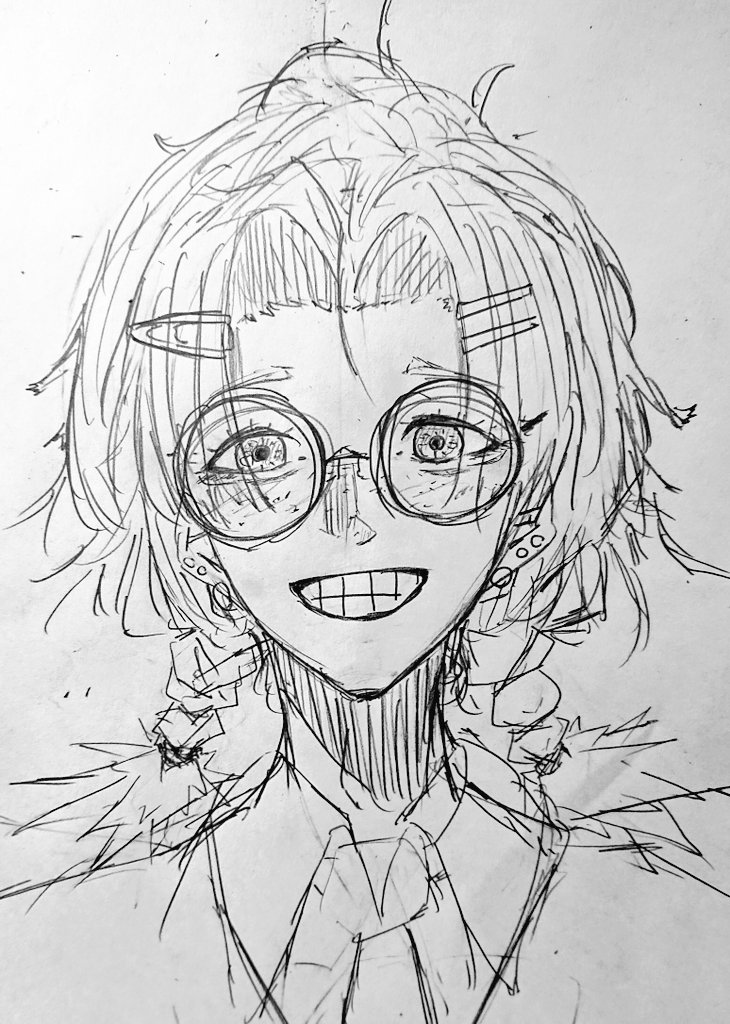 描いてみた 眼鏡男子 描いてみました 絵描きさんと繫がりたい イラスト好きな人と繋がりたい イラスト 絵描き 落書き アナログ絵描きさんと繋がりたい ツイレポ