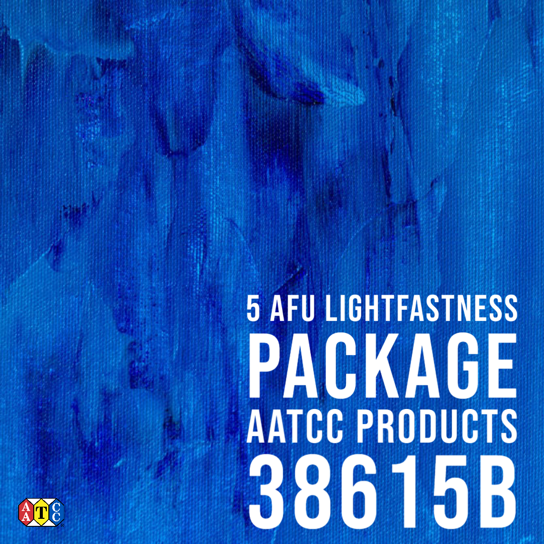 AATCC's tweet image. #AATCC Products: 38615B: 5 #AFU #Lightfastness Package
A complete #package for performing 5 AFU lightfastness tests. Includes #Blue #Wool Lightfastness Standard and 5 AFU Standard of #Fade to determine #test end point.
members.aatcc.org/store/5afupkg/…