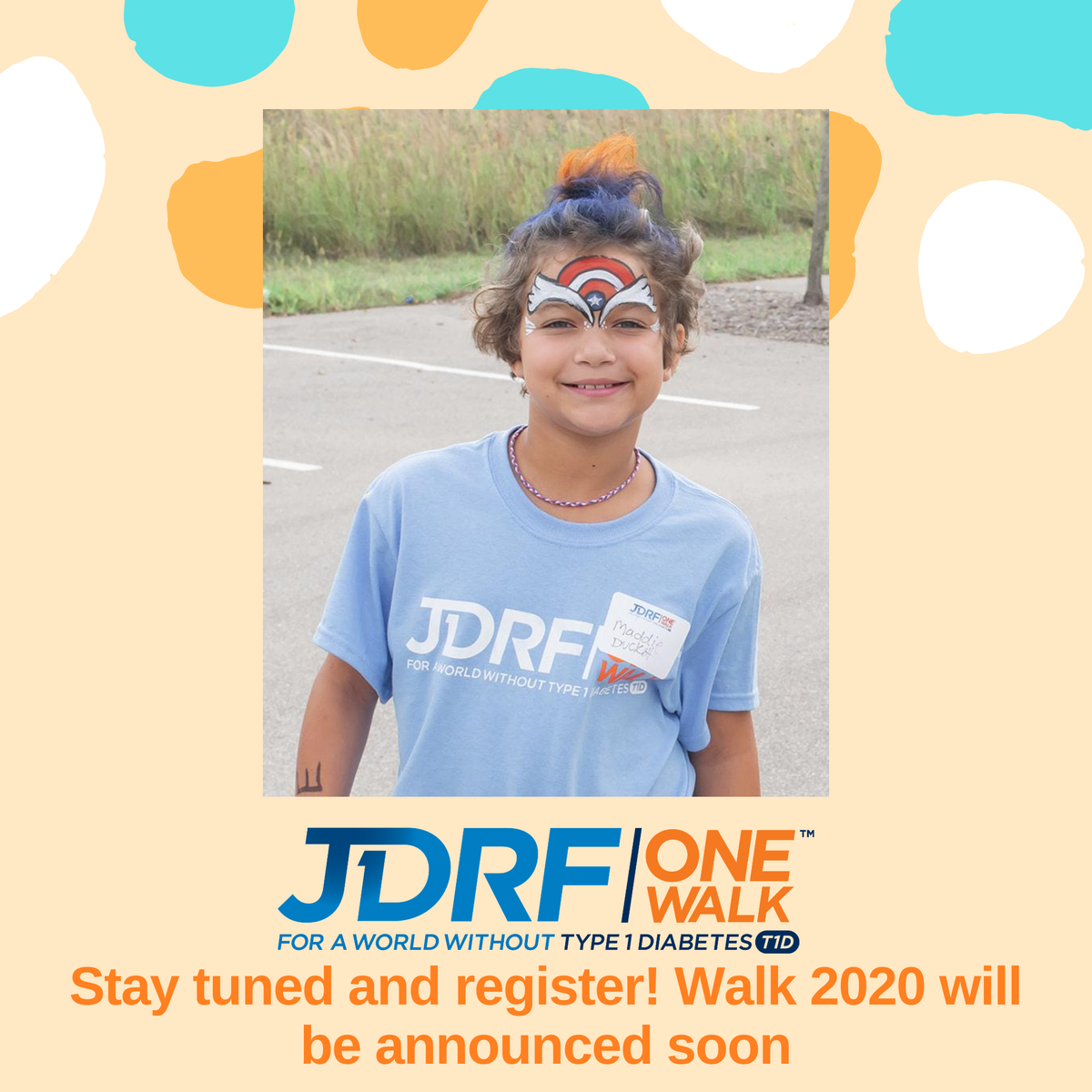 jdrfwwi's tweet photo. In case you were wondering, there WILL be a 2020 fall walk! It may look and feel a little different than years past, but our mission remains the same. 

Register at https://t.co/G1FzmskZrY for the Madison walk, and stay tuned to find out more about this year's event 💙 https://t.co/FR7x8m7g9D