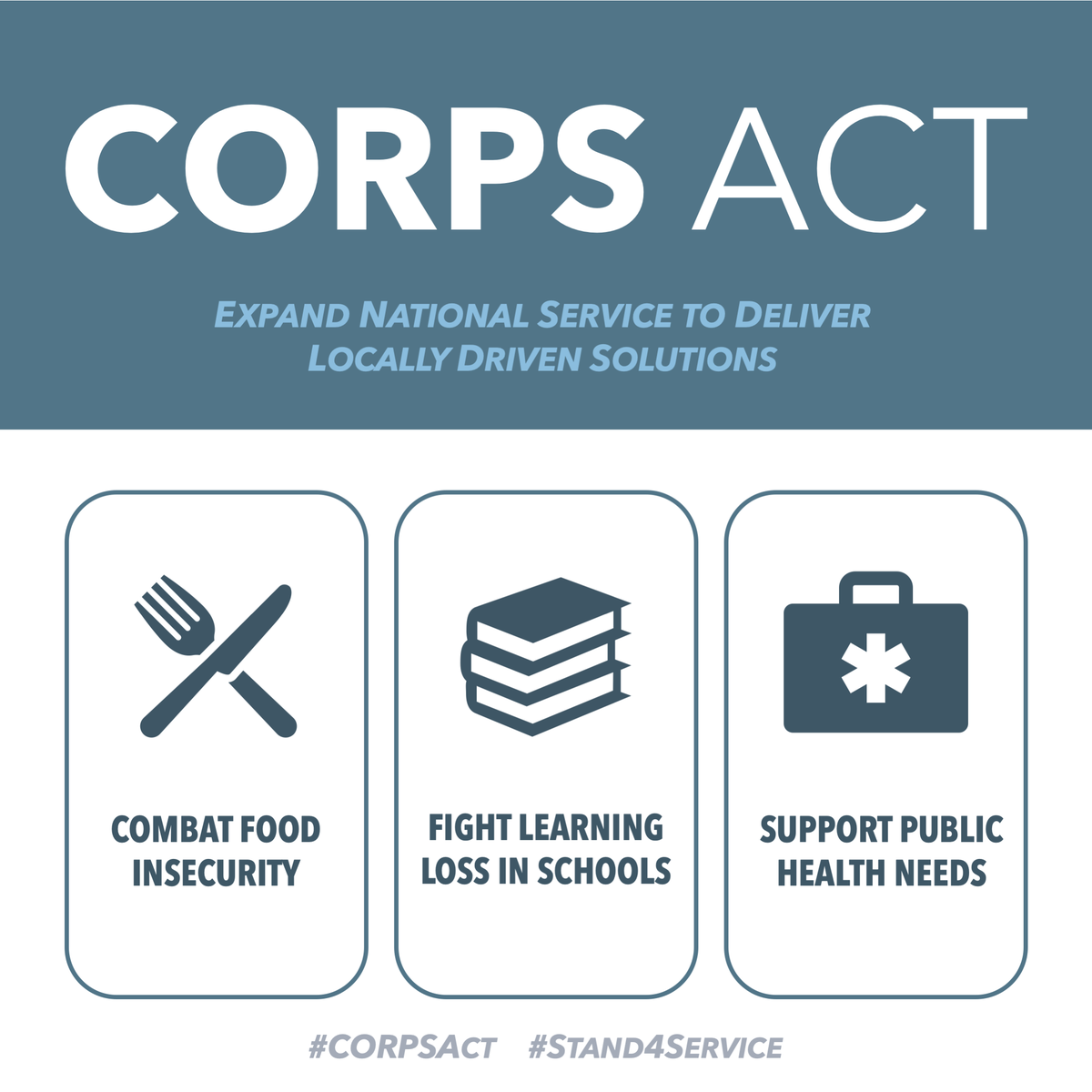 merehansen15's tweet photo. Many young Americans are entering the worst job market since the Great Depression. Expanding @AmeriCorps offers an opportunity for young people to serve their communities directly, earn an education award and living stipend, and gain important skills. #CORPSAct #Stand4Service https://t.co/6WYV8zjoYY