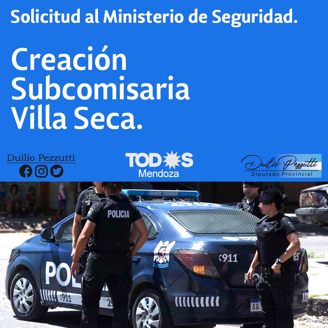 duilio_pezzutti's tweet photo. Se aprobó el Proyecto de creación de #SubComisaria en Villa Seca, Maipu, en un espacio que destina @MaipuMunicipio.
Ante el grave robo que se produjo en el Club Villa Seca es necesario que de manera Urgente el Ministerio de Seguridad proceda a destinar los recursos necesarios. https://t.co/OdOZx4rDc0
