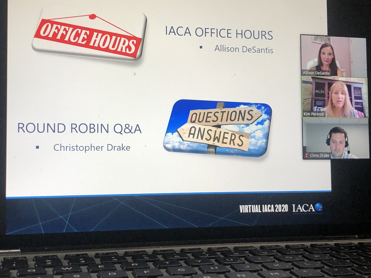 IACA is excited to announce IACA Office Hours! We look forward to helping our members with any issues! #iaca2020