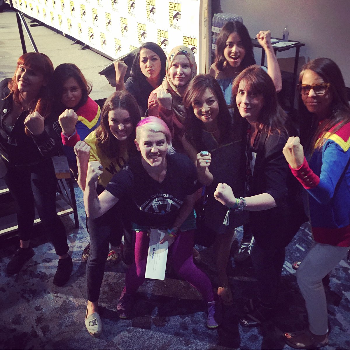 oops, that's 2015 above! 2016 was one of my favorite's  #WomenOfMarvel panel as we were joined by the  #LadiesOfSHIELD! And more epic signings at the booth!