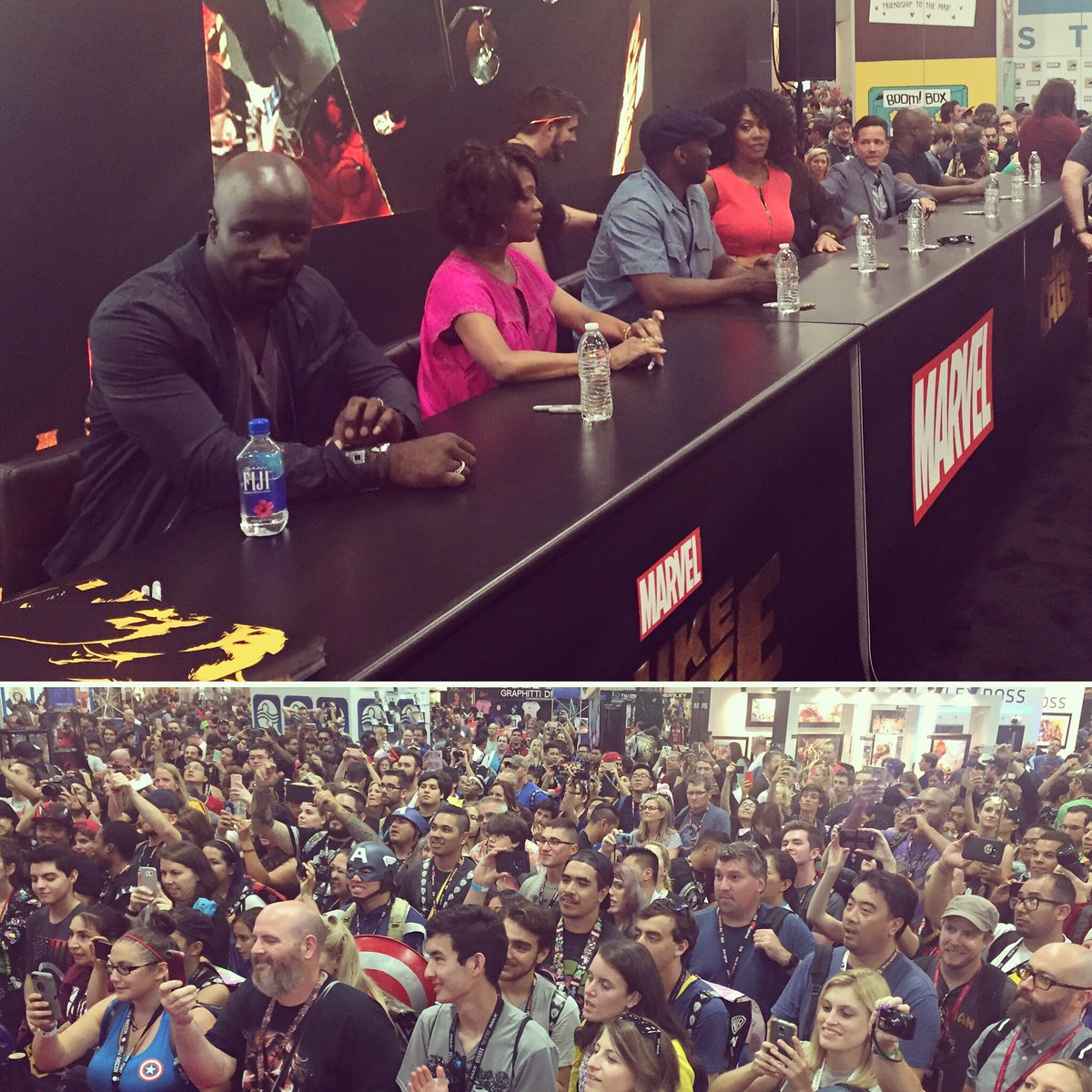 oops, that's 2015 above! 2016 was one of my favorite's  #WomenOfMarvel panel as we were joined by the  #LadiesOfSHIELD! And more epic signings at the booth!