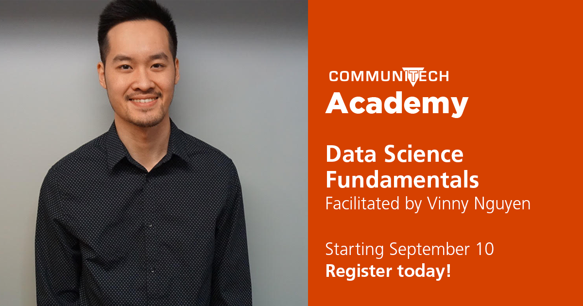 Interested in exploring the fundamentals of data science? Starting September 10, learn about data collection, data wrangling and predictive modeling with <a href="/Communitech/">Communitech</a> Academy's Data Science Fundamentals. 

Register today: buff.ly/3fTvgfP