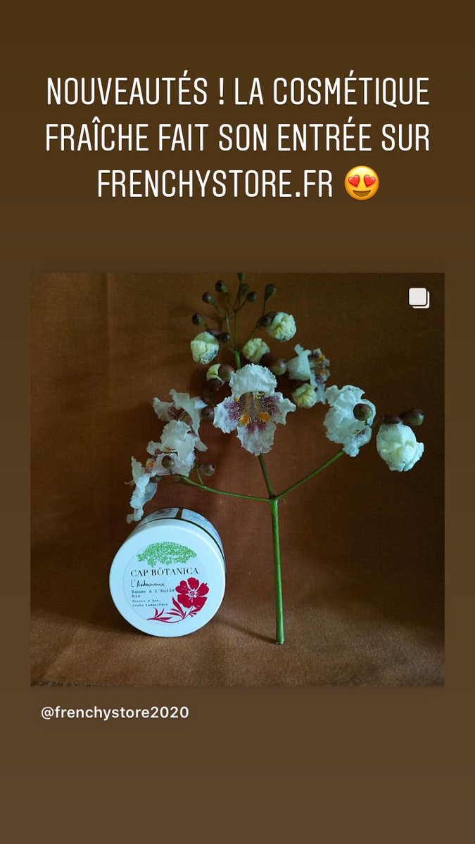 3 nouveautés de cosmétique fraîche : une huile de soin, une crème et un baume visage et corps, élaborés à partir de plantes fraîches récoltées localement ! Des principes actifs préservés par le circuit court 👍
👉frenchystore.fr/s/zupnhb6/cap-…
#madeinfrance #cosmetique #artisan