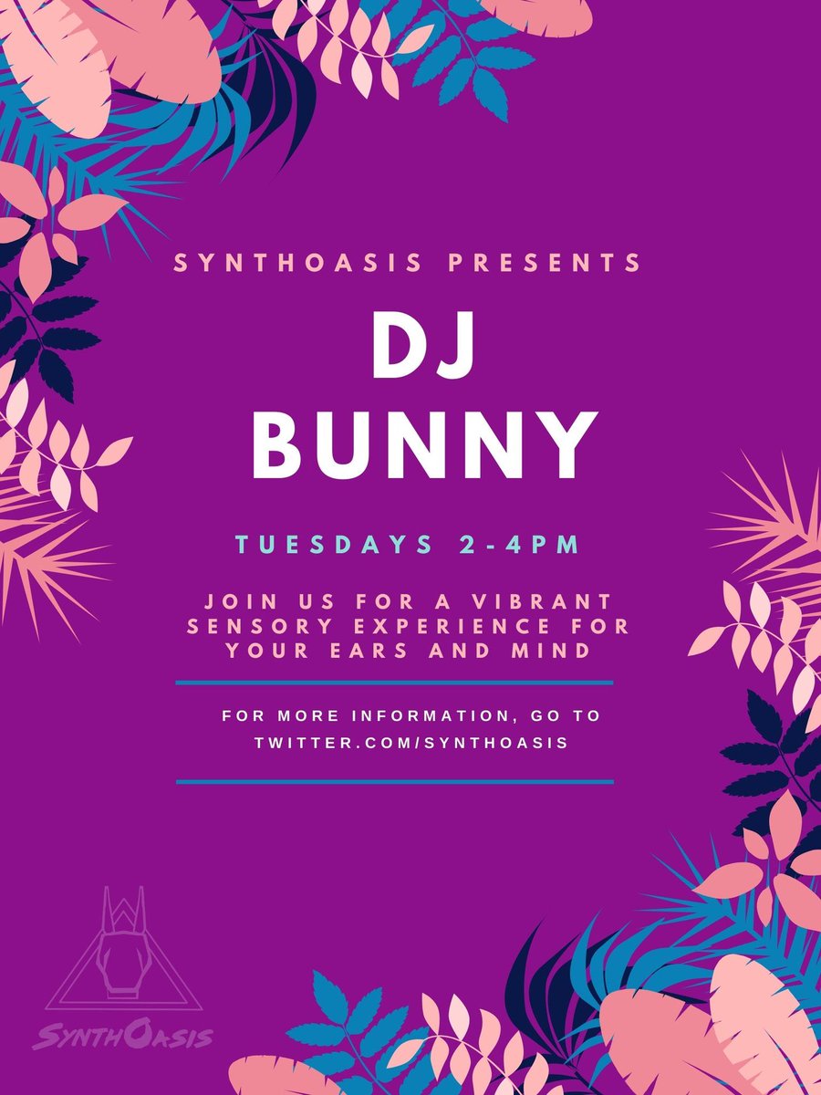 performanceSL's tweet photo. Top story: @SynthOasis: 'Come live the #NeonLife with #bunnyDJ @MiwaBunny LIVE!!
Tuesday’s at 2pm SLT (5pm EST) !!
#synthoasis #synthlife #synthlove #secondlife #djset #musiclover #music ' https://t.co/ONFcozKLFT, see more https://t.co/T3HVU3JIns