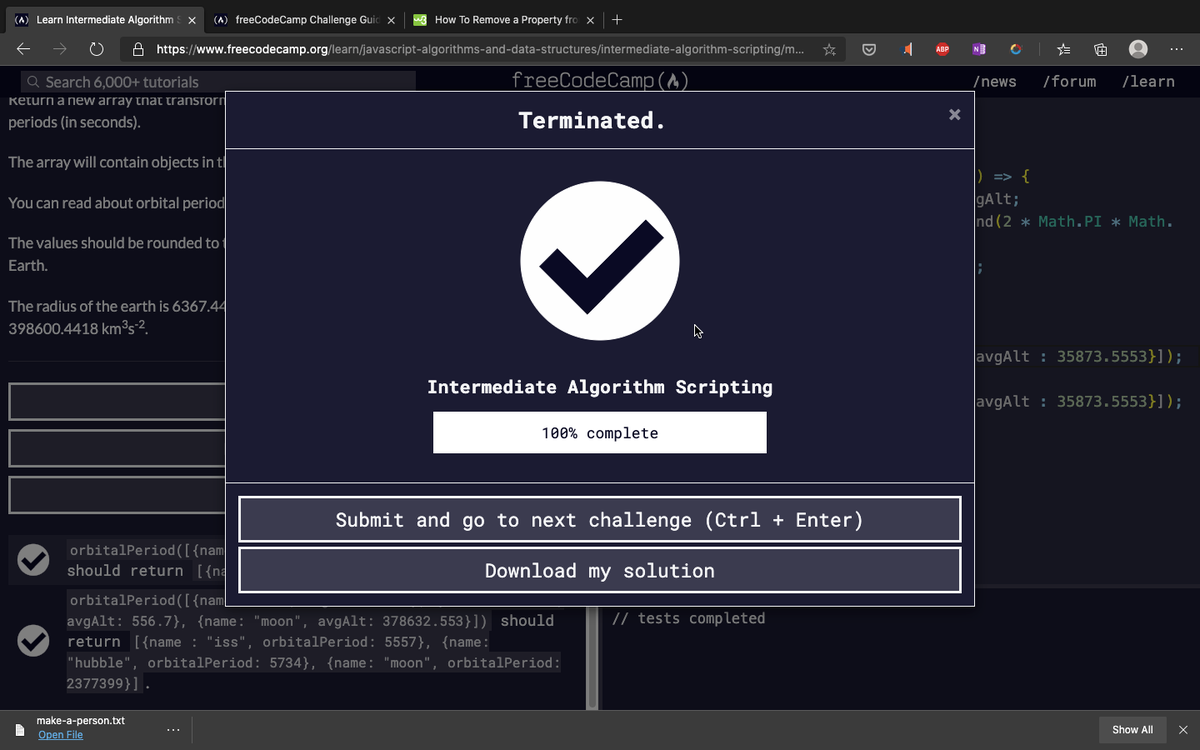 targaryen_vivek's tweet photo. Day 105:
✅ Solved two questions related to trees on LeetCode
✅ Completed the Intermediate Algorithm Scripting
#100DaysOfCode #CodeAsylums #CodeNewbies https://t.co/I5LDqJhQTL