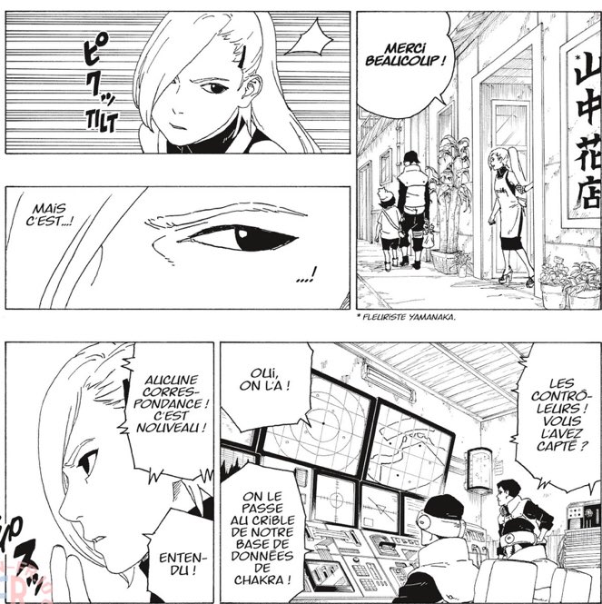 L’alerte a été donnée, la plupart des ninjas de konoha de rang supérieur, savent déjà la position de la menace.Sai donne les instructions de ce qu’il faut faire. Plusieurs équipe évacueront les civils, pendant que d’autres iront essayé de stopper la menace.