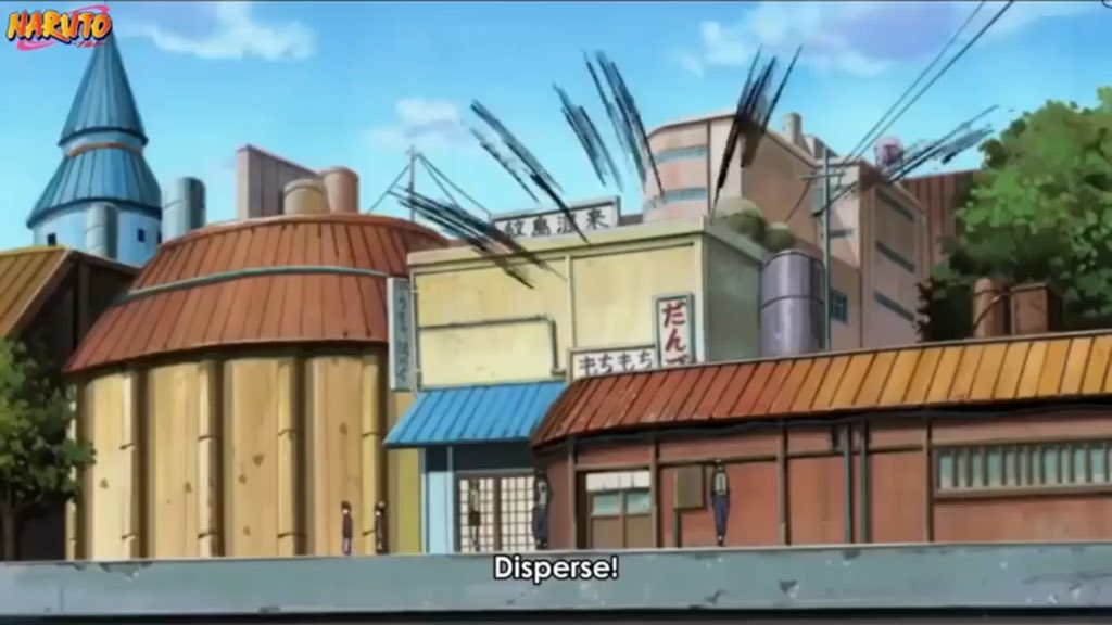 L’alerte a été donnée, la plupart des ninjas de konoha de rang supérieur, savent déjà la position de la menace.Sai donne les instructions de ce qu’il faut faire. Plusieurs équipe évacueront les civils, pendant que d’autres iront essayé de stopper la menace.