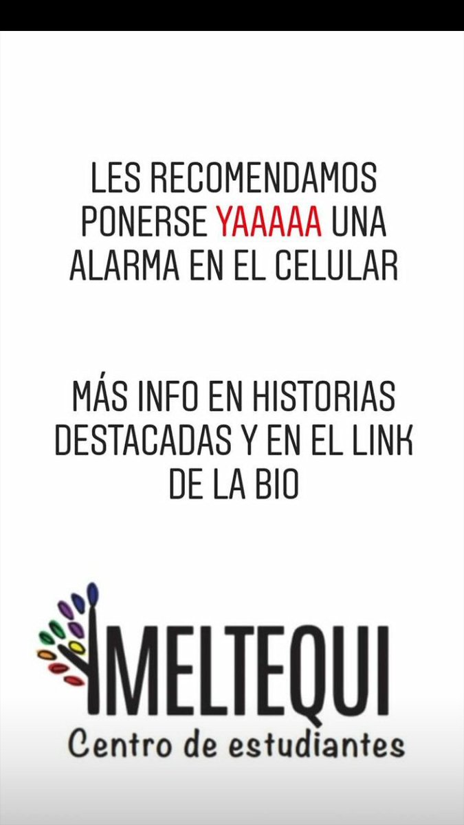 meltequi's tweet photo. URGENTE!! INGRESO 2021 A LA FCM!!!
Instagram : meltequicentro https://t.co/4LFI0IMXyj