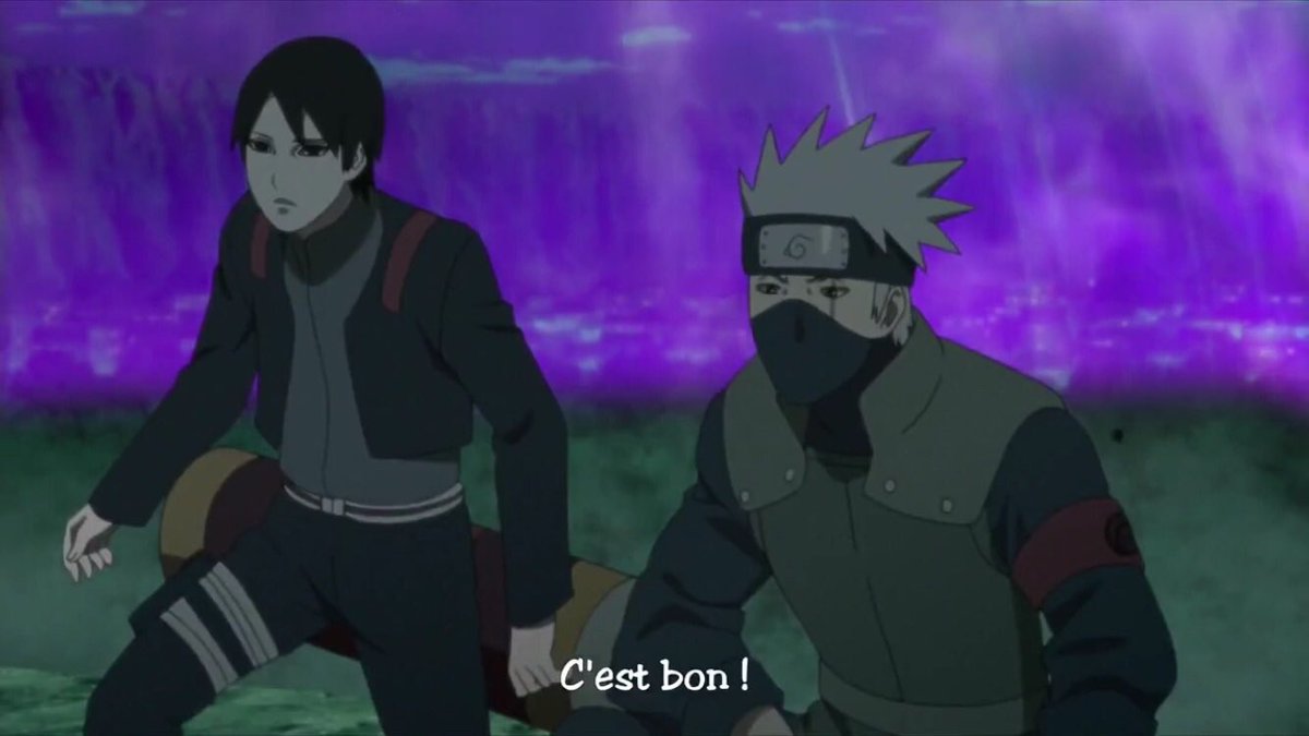 Les équipes de ninja sont déjà sur place ils se retrouvent face à la menace Les unités sont dirigés par kakashi en attendant naruto. Cela fait un parallèle à Hiruzen Qui diriger les unités en attendant Minato durant l’attaque de Kyubi.