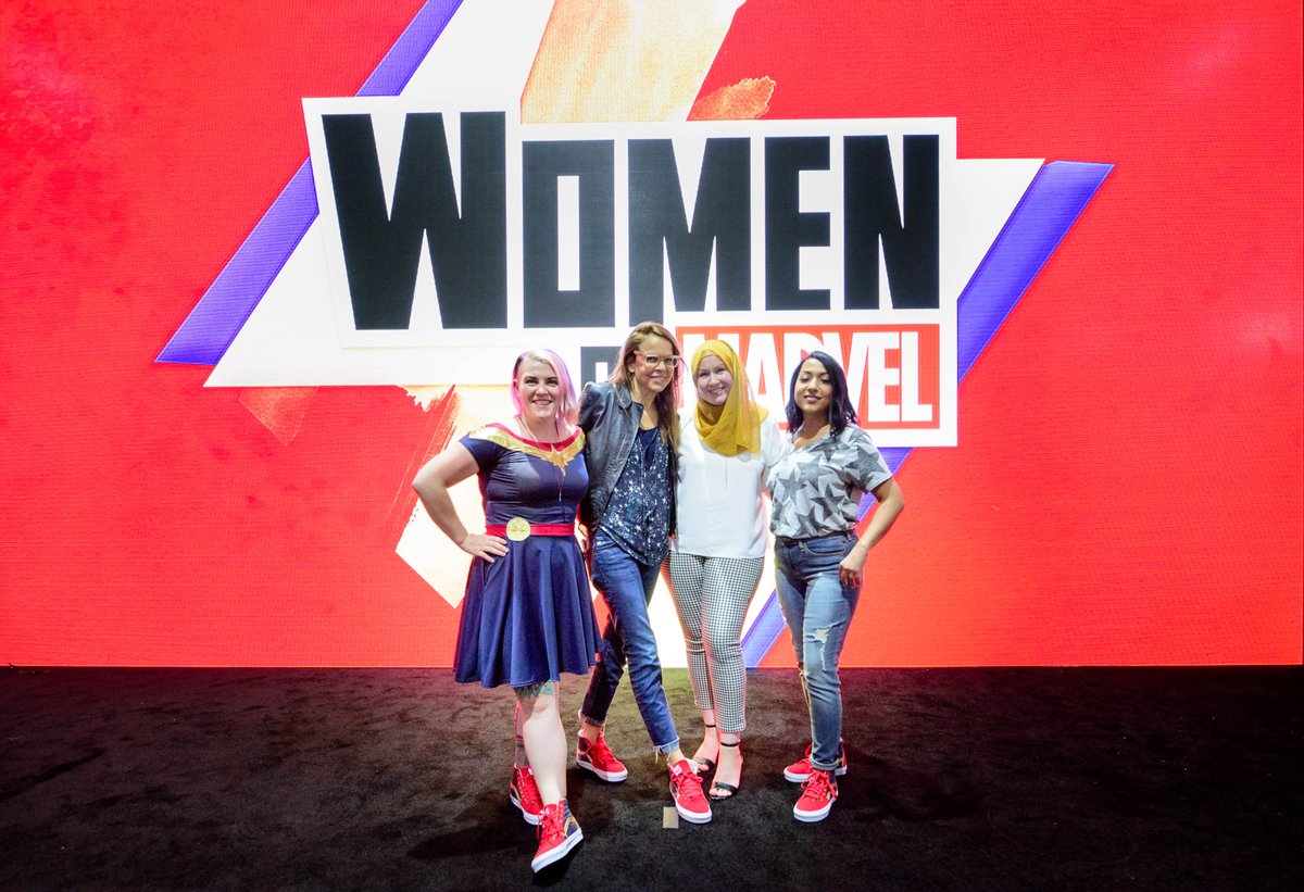 By 2018 I had stepped back from photography, and was fully producing on-stage events, segments on the floor, and episodes of  #MarvelBecoming! Also hosted our first  #WomenOfMarvel stage event!