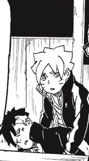 Pendant ce temps au manoir du hokage.Naruto demande à Sasuke de prendre soin de kawaki et boruto ainsi qu’il les emmener loin d’ici.