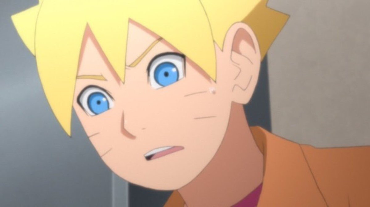 Cependant sasuke attends la réponse de boruto.On peut voir le doute et l’hésitation dans le regard de boruto.