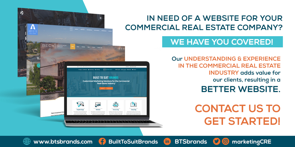 In need of a website for your Commercial Real Estate company? Our understanding and experience in the commercial real estate industry adds value for our clients, resulting in a better website. Contact us to get started! 

#commercialrealestate #commercialrealestatemarketing