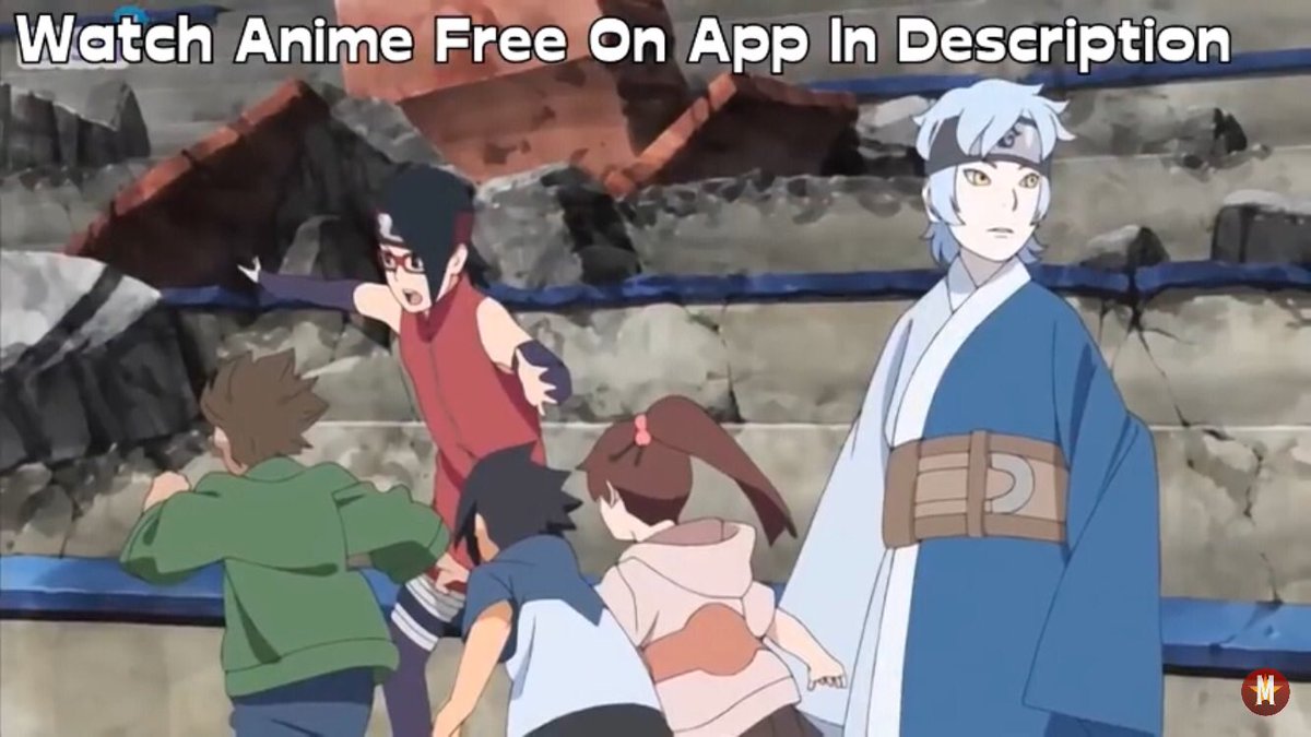 Pendant ce temps:L’évacuation continue. Sarada sakura mitsuki d’un côté, Konohamaru d’un autre, moegi accompagné de Chocho et inojin jusqu’au moment où...