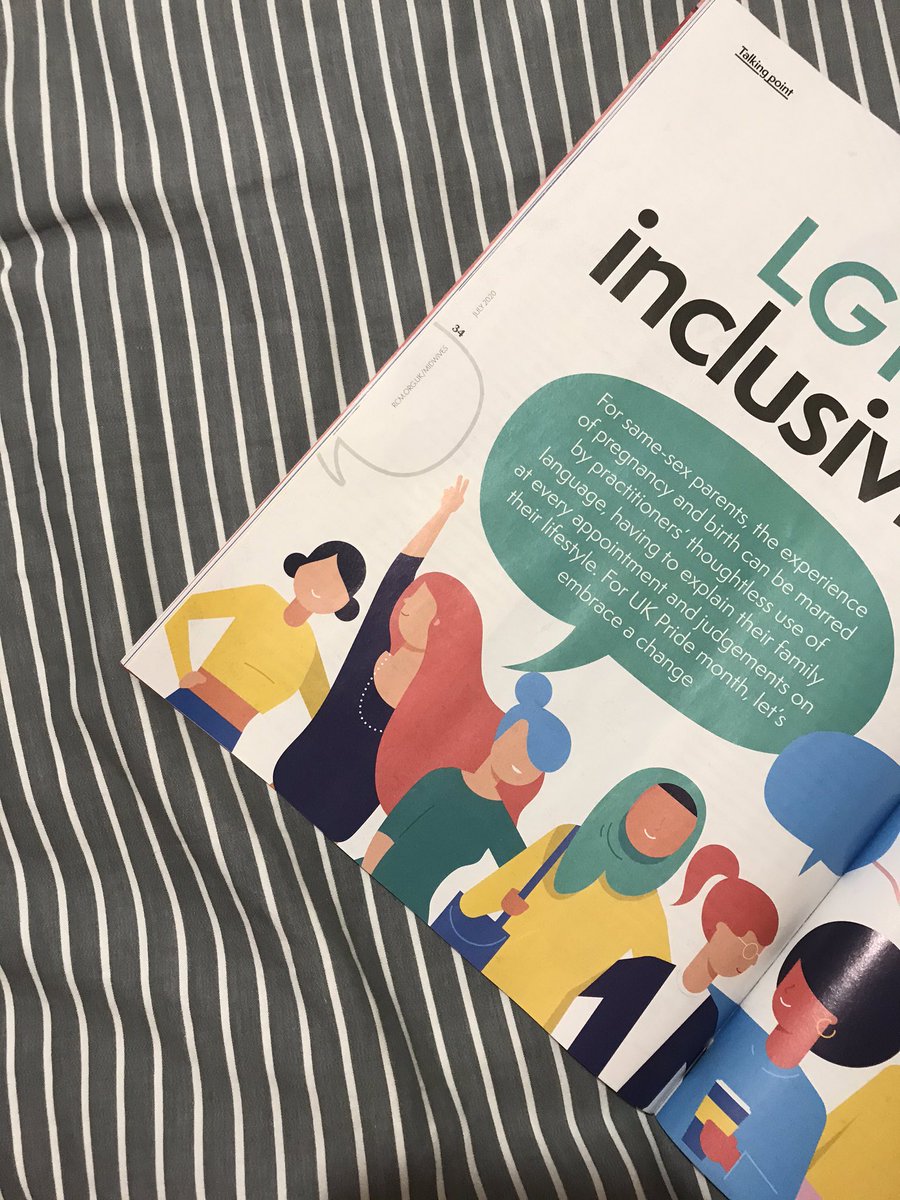 Lovely article in the RCM Midwives magazine discussing how some LGBT couples experienced pregnancy and birth, so important!