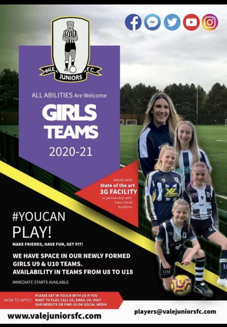 Get involved! #girlsfootball @EatonBank