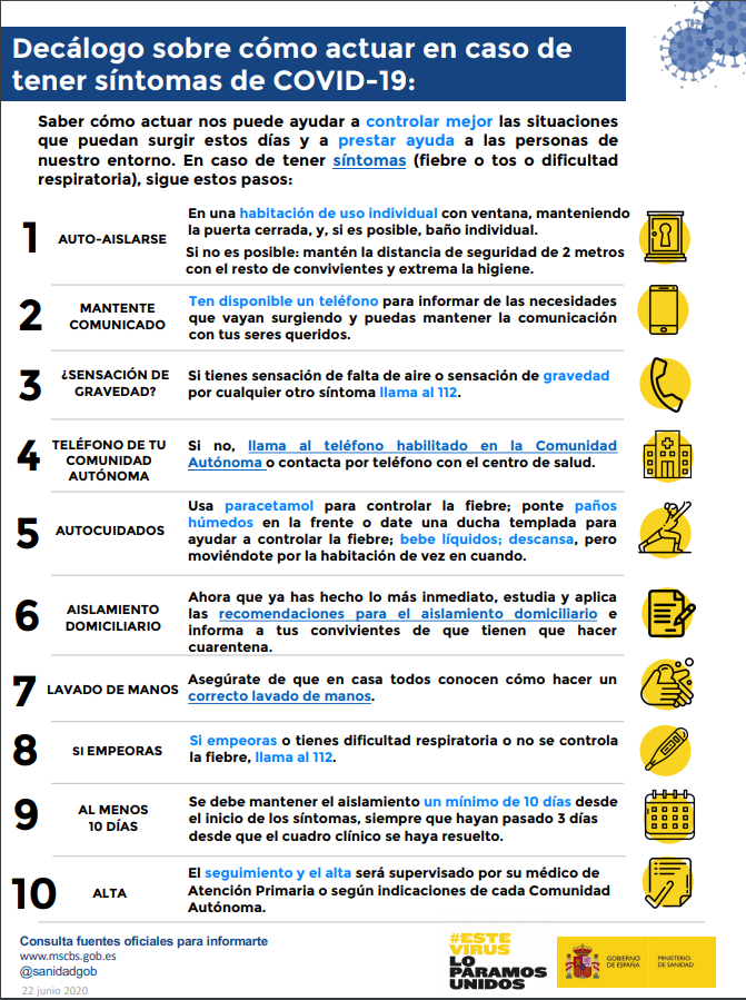 escriuweb's tweet image. DIFONEU!! Mai no està de més recordar les precaucions que hem de prendre per a no encomanar ni encomanar-nos la COVID-19. Aquí van les 10 precaucions a prendre si notem símptomes. Podem descarregar-les en PDF a aquest enllaç: bit.ly/30x4UKe
#CulturaLH #BibliotequesLH
