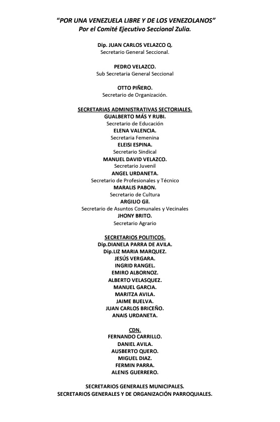 <a href="/LiderLuisOrtega/">Luis Ortega</a> La Posición de <a href="/ad_zulia/">AD ZULIA</a> es la de nuestra institución <a href="/ADemocratica/">Acción Democrática</a>,  tú no entiendes de eso pues tu institución es el TSJ y lo que representa una junta "Ad hoc" COMPLICIDAD CON MADURO!!