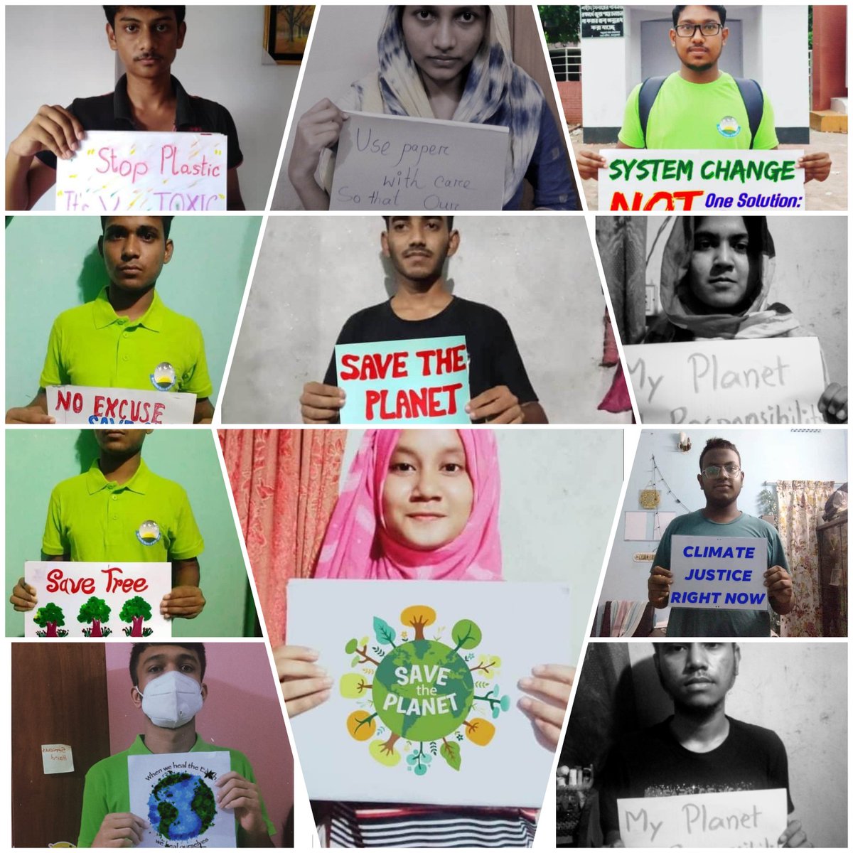 FFF_Bangladesh's tweet photo. Bangladesh is drowning under flood water. Will the environmentalists over the world will stay silent?? 
We care for environment, we care for our existence.
Supporting @GretaThunberg @Fridays4future https://t.co/rNrU18eX8i
