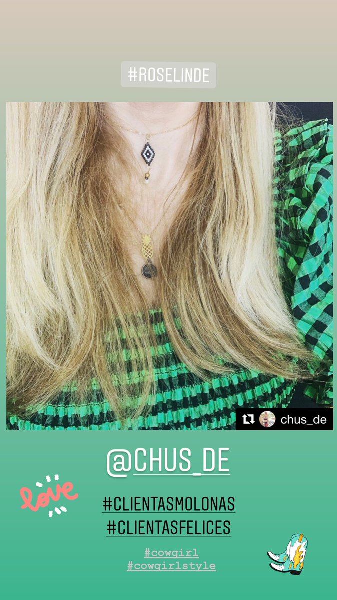 roselinde_'s tweet photo. Qué alegría nos dan nuestras clientas amigas cuando las vemos luciendo #Roselinde 💚 #clientasfelices #clientasmolonas #cowgirl #cowgirlstyle https://t.co/QedXE5fUo5